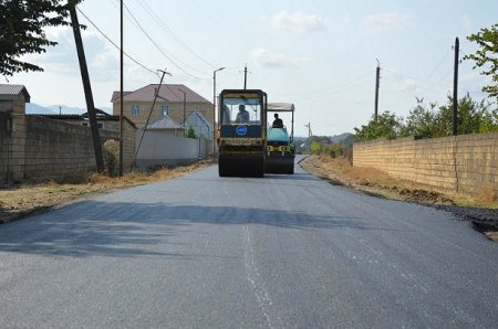 MASALLI – Seyidoba yoluna asfalt döşənib