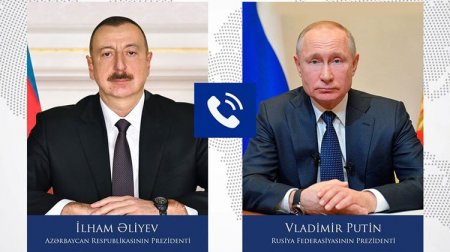 Prezident İlham Əliyev ilə Rusiya Federasiyasının Prezidenti Vladimir Putin arasında telefon danışığı olub