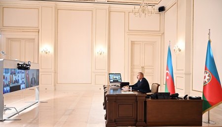 Prezident İlham Əliyev MDB-nin Dövlət Başçıları Şurasının videokonfrans formatında keçirilən iclasında iştirak edib