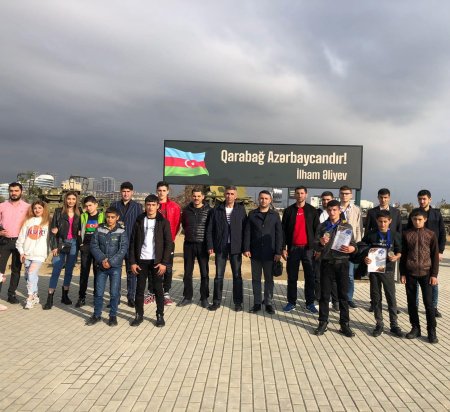 Masallı gənclərinin Hərbi Qənimətlər Parkına ekskursiyası