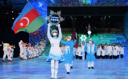 Pekin-2022: Azərbaycan nümayəndə heyəti paraddan keçib