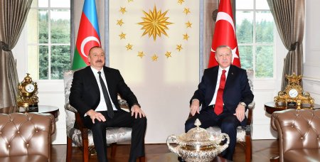 İlham Əliyev Türkiyə Prezidenti Rəcəb Tayyib Ərdoğanla görüşüb