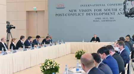 Prezident İlham Əliyevin 25 noyabr tarixində beynəlxalq konfransda çıxışı etmişdir
