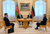 Prezident İlham Əliyev  Azərbaycan- Litva biznes forumunda iştirak etmişdir