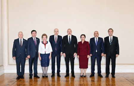 Prezident İlham Əliyevi TÜRKPA-nın növbəti plenar iclasının iştirakçılarının qəbul etmişdir