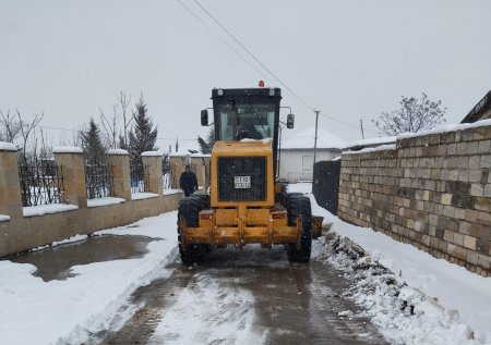 Masallıda yağan qar öncədən görülmüş tədbirlər nəticəsində ciddi problem yaratmadı 