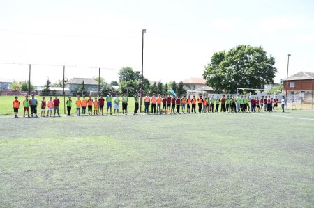 Masallıda rayon rəhbəri Kolatan kəndində stadionun açılış mərasimində