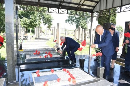 Masallının Türkoba ərazisində şəhid məzarları ziyarət olundu