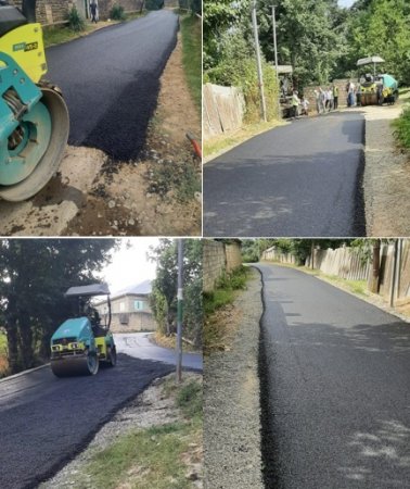 Masallı rayonunda kənddaxili yollarda təmir işləri davam etdirilir 