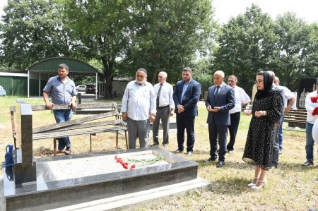 Masallının Bədəlan ərazisində şəhid məzarları rayon rəhbəri tərəfindən ziyarət olundu 16.07.2025