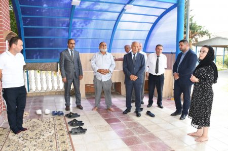 Masallıda rayon rəhbəri Dəmirçi kənd məscidində aparılan əsaslı təmir işləri ilə tanış oldu