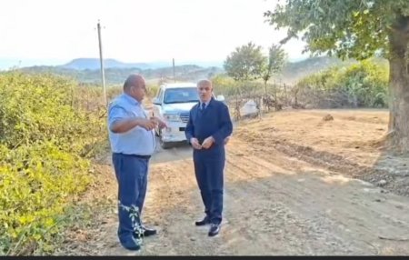 Rayonun Kolatan-Xanalıyan avtomobil yolu bərpa edilir