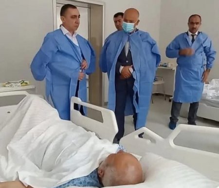Rayon rəhbəri xəstəxanada şəhid ailəsini ziyarət etdi-01.08.2025