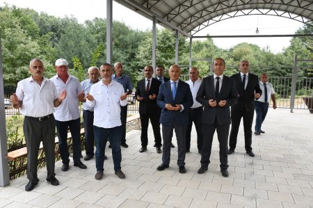 Masallının Qodman ərazisində şəhid məzarları rayon rəhbəri tərəfindən ziyarət olundu 13.08.2025