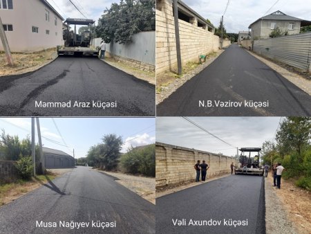Masallı şəhərinin küçələri asfaltlanır