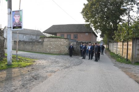 Masallıda rayon rəhbəri Boradigah qəsəbəsində şəhid küçələrində təmir işlərinə baxıb 