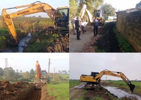 Masallıda qışa hazırlıqla bağlı su aparıcı kanallar təmizlənir: noyabr 2025