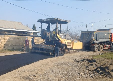 İmanlı kəndində Vətən Müharibəsi şəhidi Məhəmməd Vəliyev küçəsinə asfalt örtüyü döşənmişdir