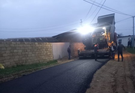 Əminli kəndində Birinci Qarabağ Müharibəsi şəhidi Mehti Abbasov küçəsinə asfalt örtüyü döşənmişdir