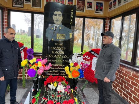 Şəhid Raqib Əzizovun şəhadətinin 5-ci ildönümü anıldı