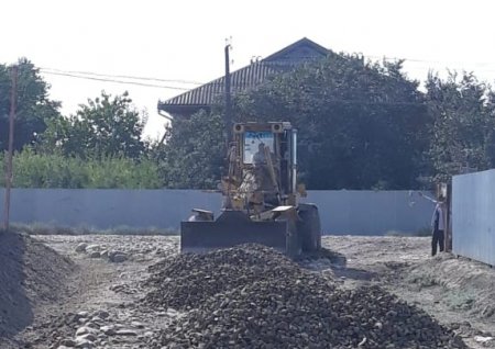 Masallının Xırmandalı kəndində yolların təmirinə başlanılıb