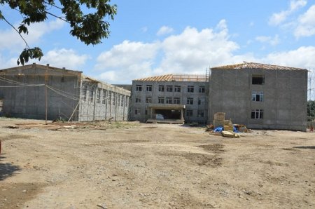 Masallının Qızılağac kəndində 528 yerlik yeni məktəb binası tikilir