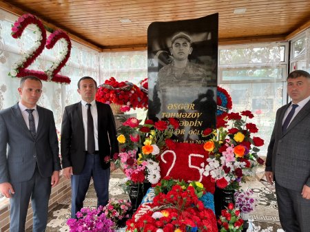 Rayonun Güllütəpə kəndində şəhid Şəmsəddin Təhməzovun şəhadətinin 6-cı ildönümü anıldı