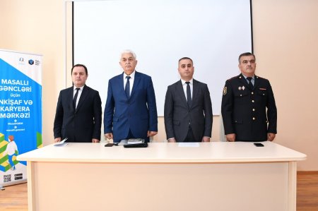 Masallı Gənclər Evi Sosial Xidmət Müəssisəsində 21.10.2026-cı il tarixdə narkomanlığa qarşı mübarizə mövzusunda maarifləndirici tədbir