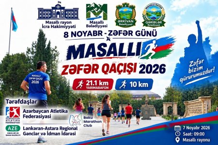 “MASALLI MARAFONU – 2026” YARIMARAFON YARIŞINA DƏVƏTLİSİNİZ!